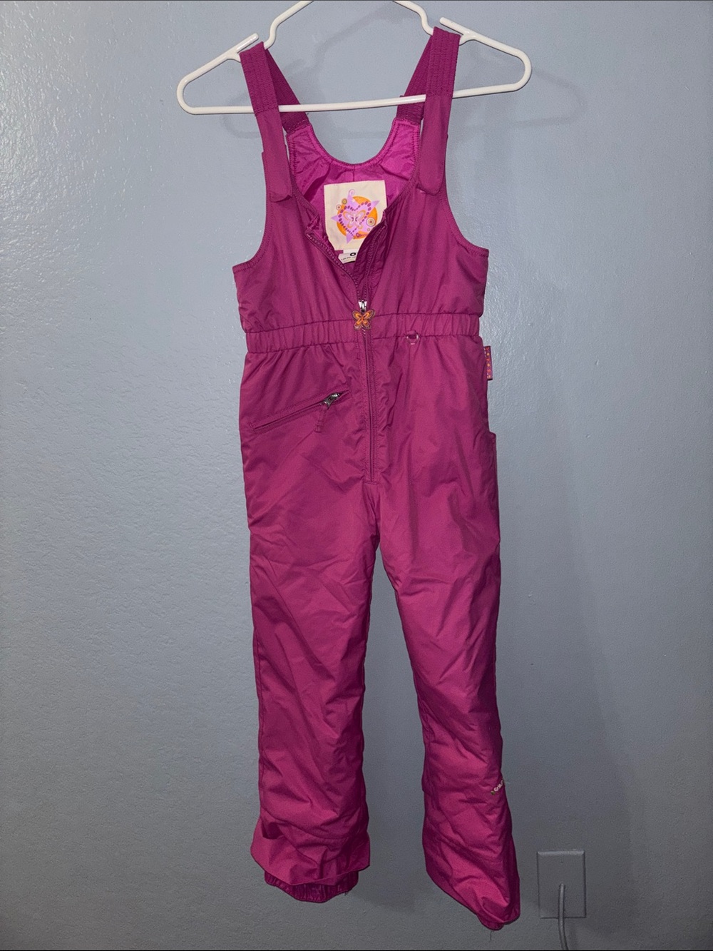 Obermeyer Girls Magenta/Purple Snow Overalls